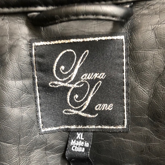 Laura Lane Faux Leather Moto Jacket - Picture 9 of 11